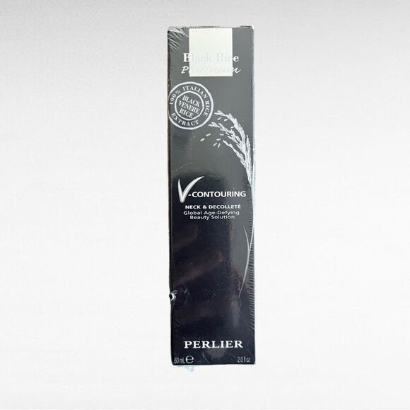 Perlier Black Rice Platinum V Contouring Neck Decollete Serum 2 fl oz 483506 - Picture 1 of 4